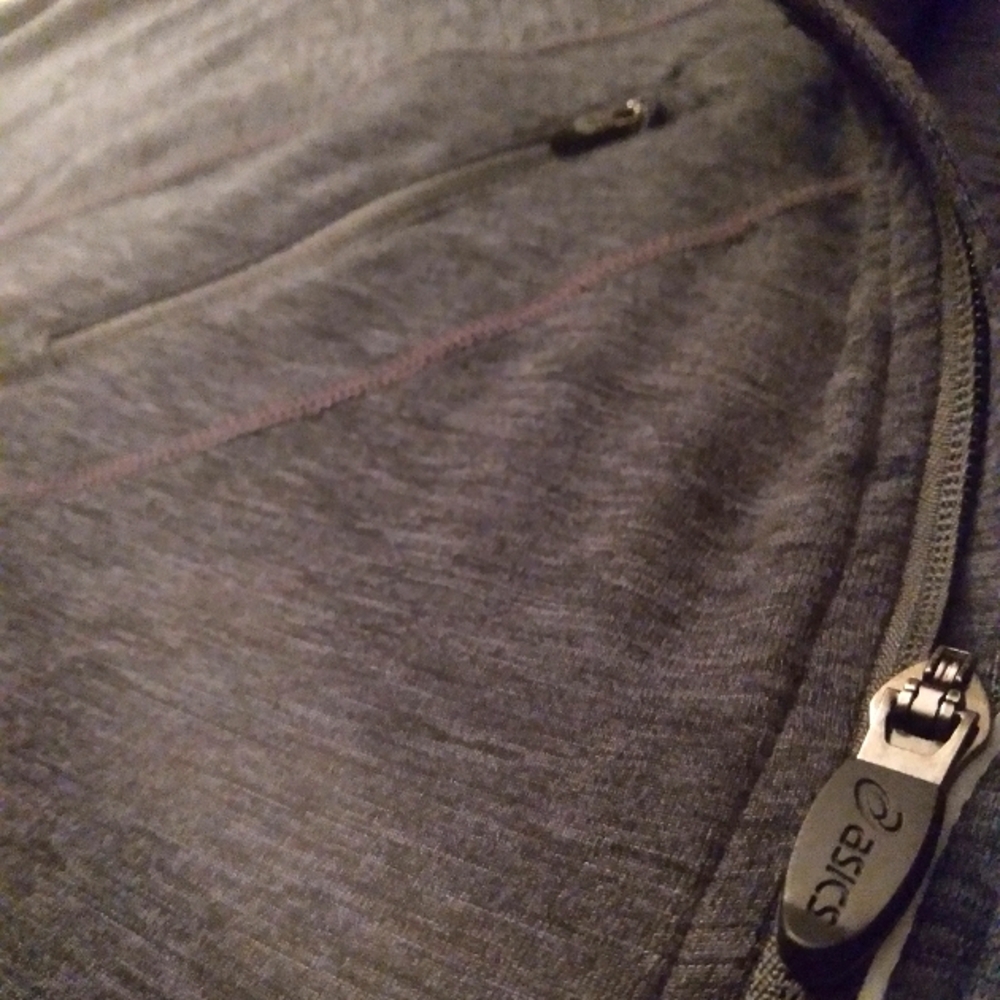 ASICS Gray Full Zip-Up Jacket - Picture 4 of 9